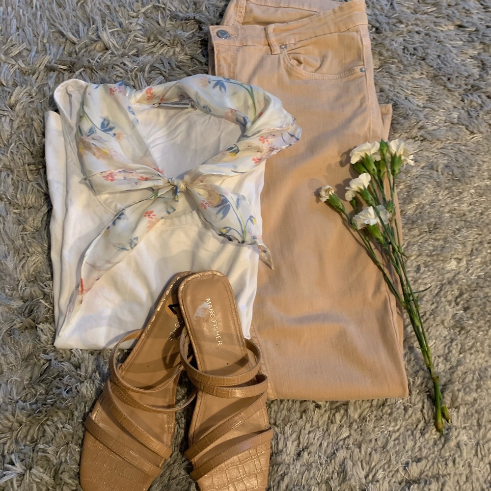 Zara mid rise skinny trousers